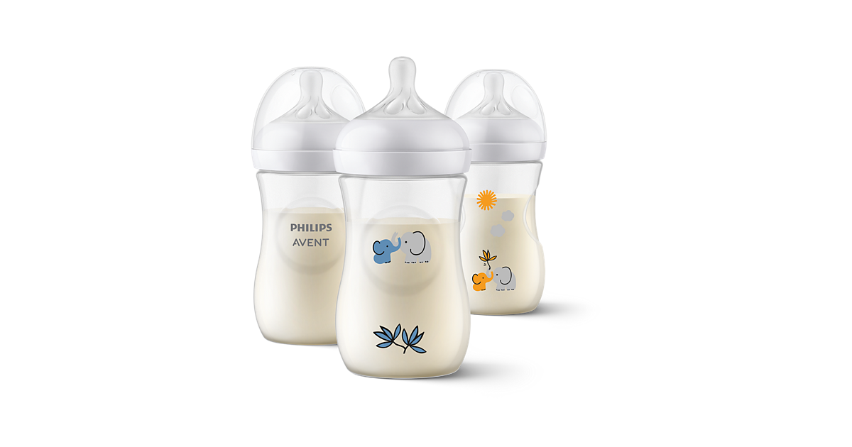 Natural Response Glass Baby Bottle, 120ml