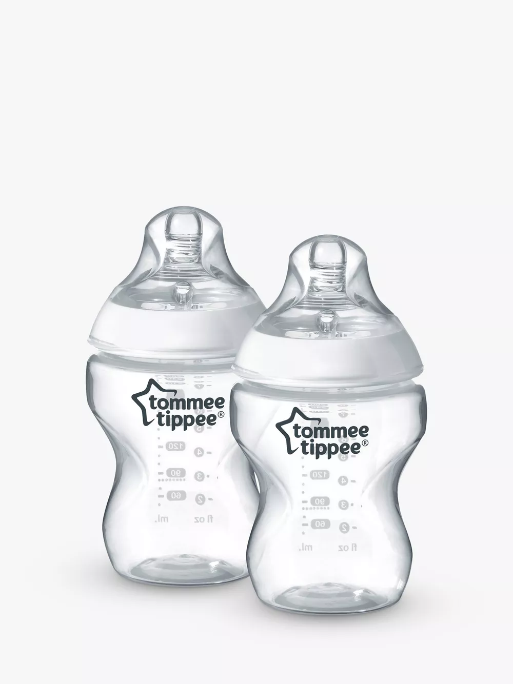 Closer to Nature Baby Bottles, Pack of 2, 260ml